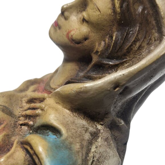 Vintage Mary Nativity Figure 4 Inch Italy Christmas Holiday Figurine Decor - Picture 7 of 16